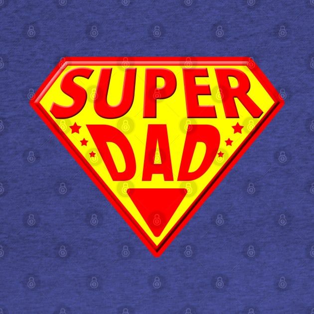 Super Dad - Happy Fathers Day by tatzkirosales-shirt-store